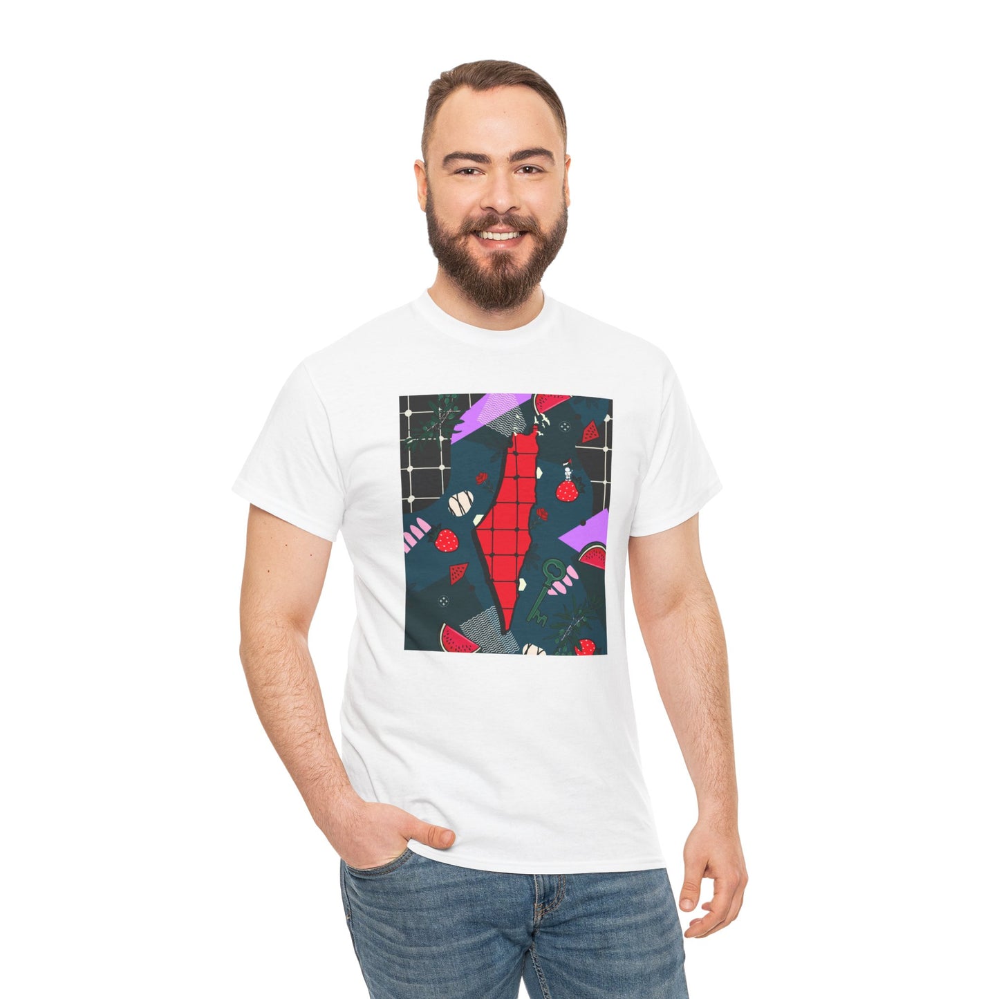 Long Live Palestine Abstract Illustration